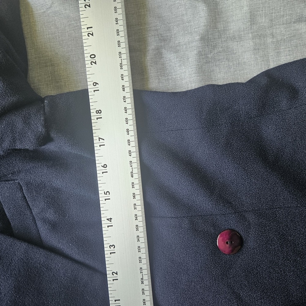 VTG Womens 100% Wool Blazer Size 12 Black Suit Jacket Made In USA 90s Grandpa - Picture 11 of 16